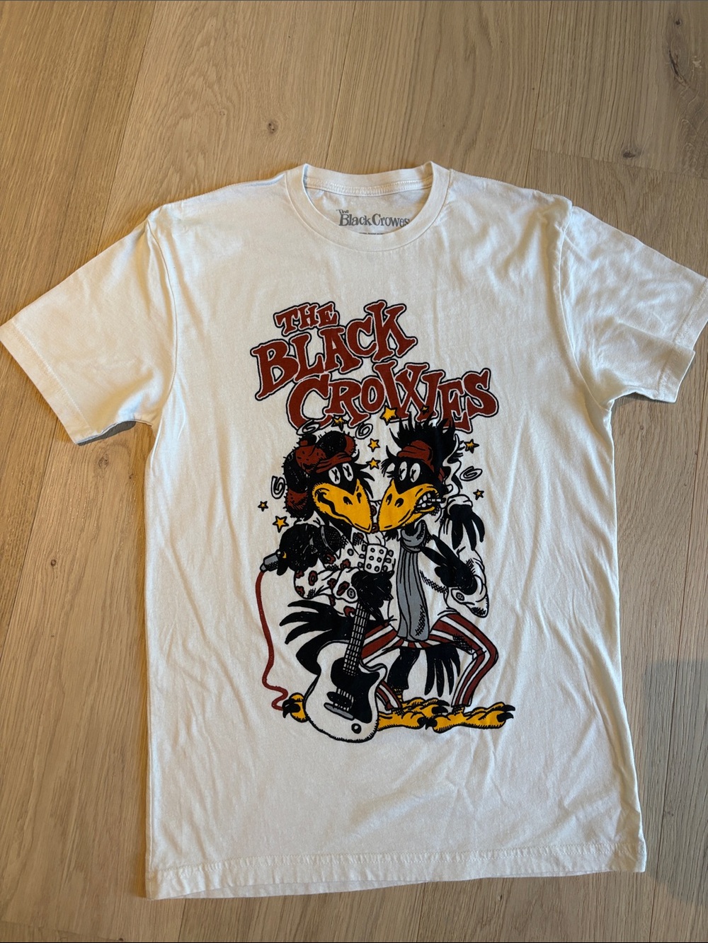 NWOT White Graphic BLACK CROWES concert T‑Shirt